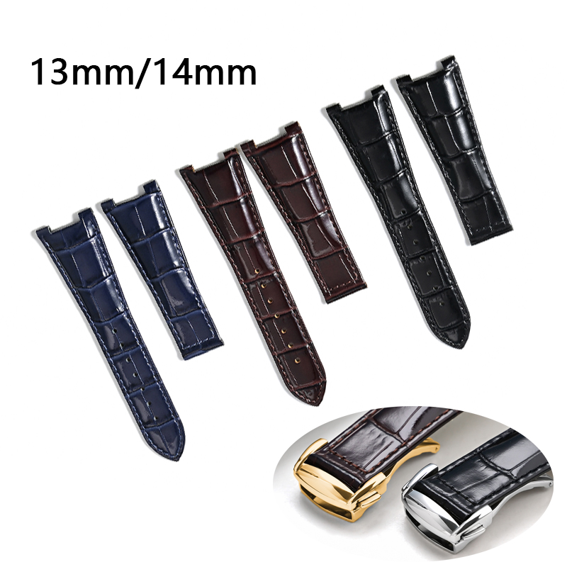 Omega Watch Constellation - حزام ساعة من الجلد الطبيعي لكوكبة