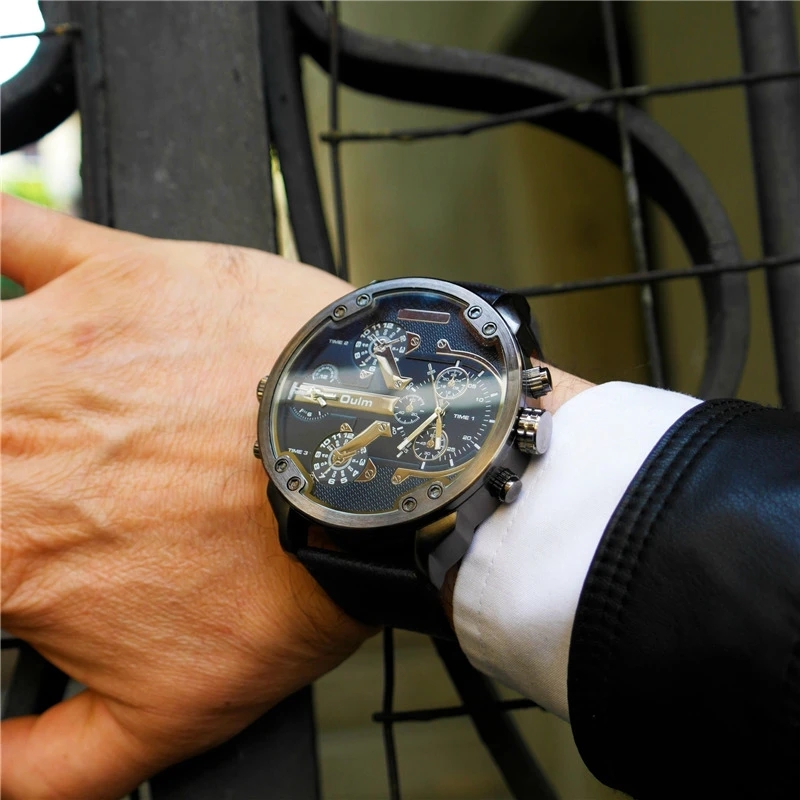 Luxury Watch Unique - Oulm ساعات رياضية رجالية غير رسمية