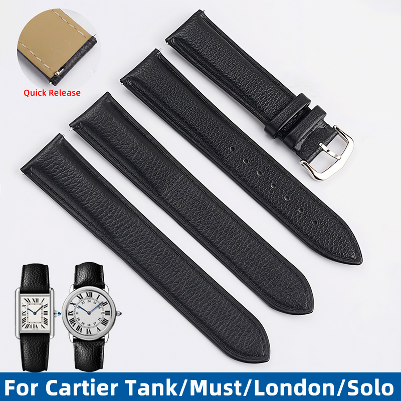 Cartier Watch Santos - حزام ساعة سريع الفك مقاس 16/17/19/20/22/23