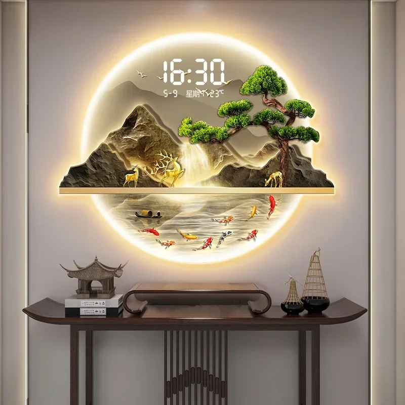 Luxury Watch Wall Clock - الفن جدارية ساعات الحائط Led غرفة