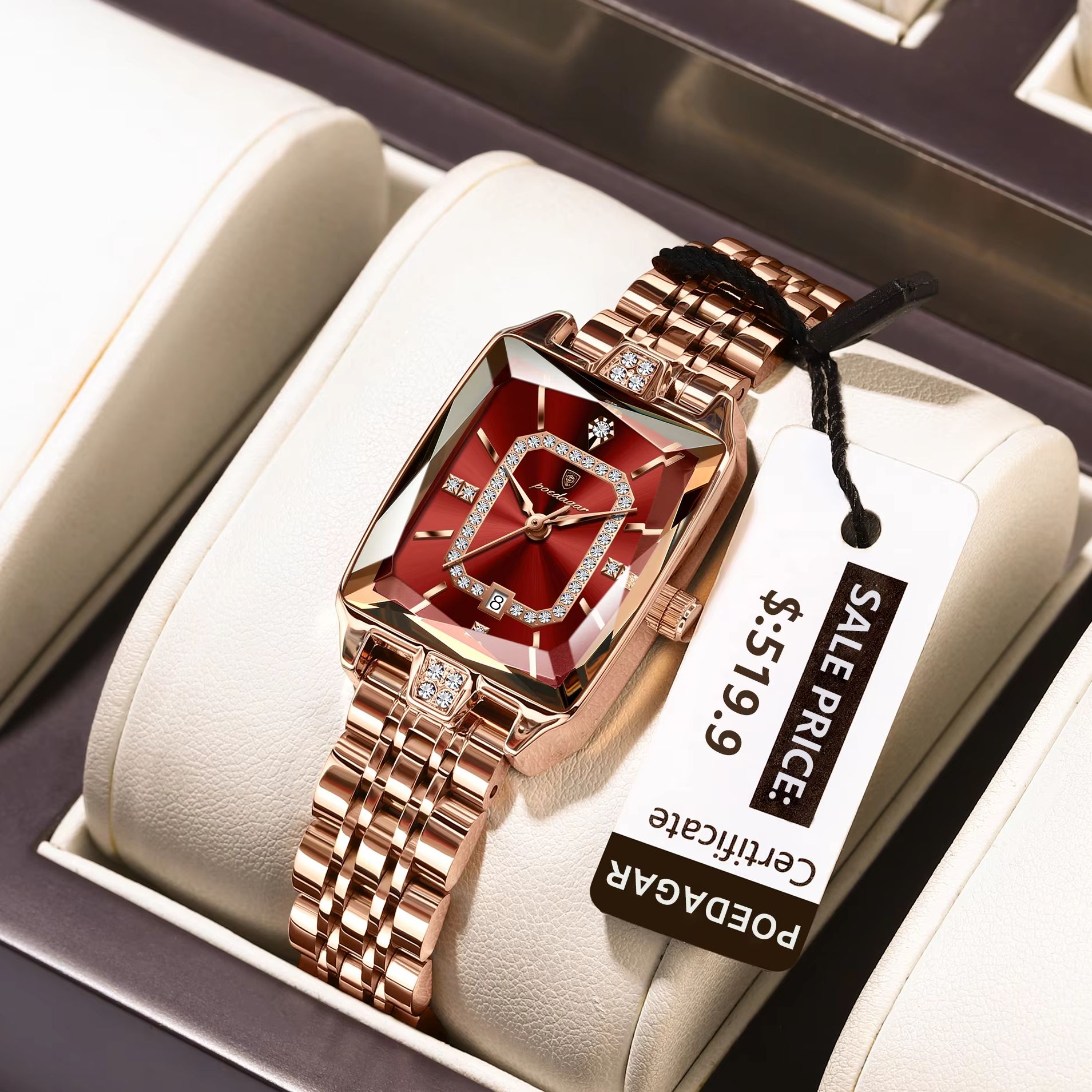 Ladies Luxury Watch - POEDAGAR موضة أنيقة ساعة يد نسائية