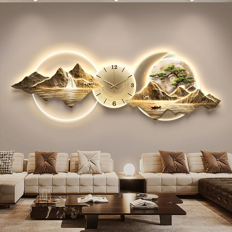 Luxury Watch Wall Clock - ساعات حائط لغرفة المعيشة، لوحة جدارية