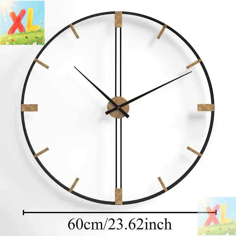 Luxury Watch Wall Clock - ساعات حائط إسكندنافية ساعة حائط معدنية
