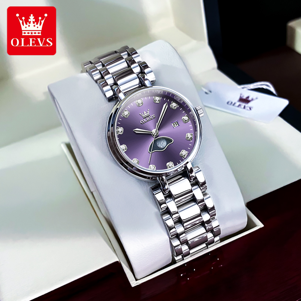 ساعة كوارتز أنيقة من OLEVS بمي - مراجعة Ladies Luxury Watch وسعره