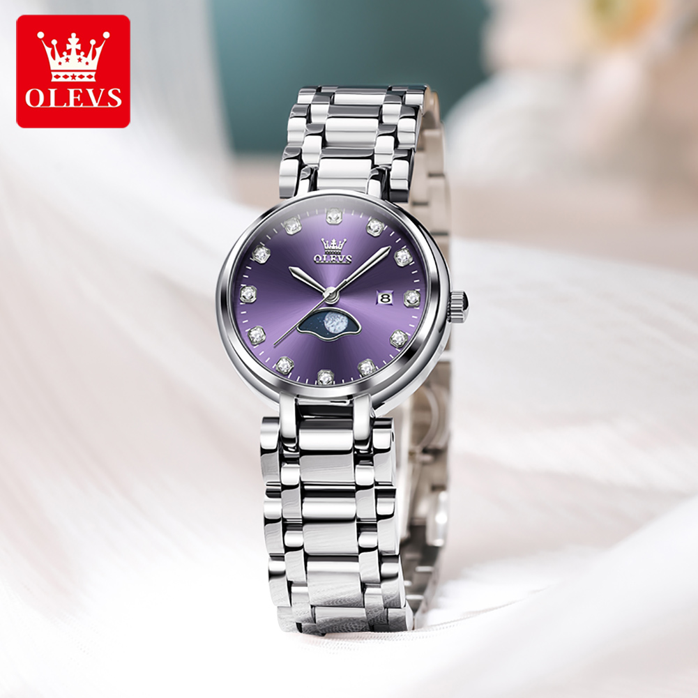 ساعة كوارتز أنيقة من OLEVS بمي - مراجعة Ladies Luxury Watch وسعره