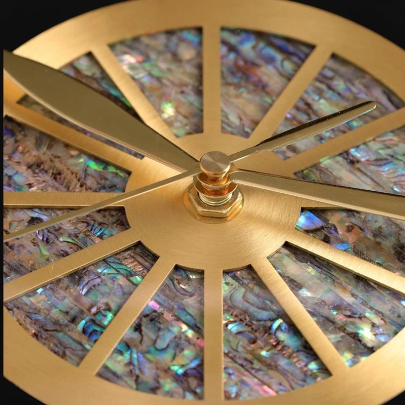 سبيكة صدف ساعة حائط صامتة الحد - مراجعة Luxury Watch Wall Clock وسعره