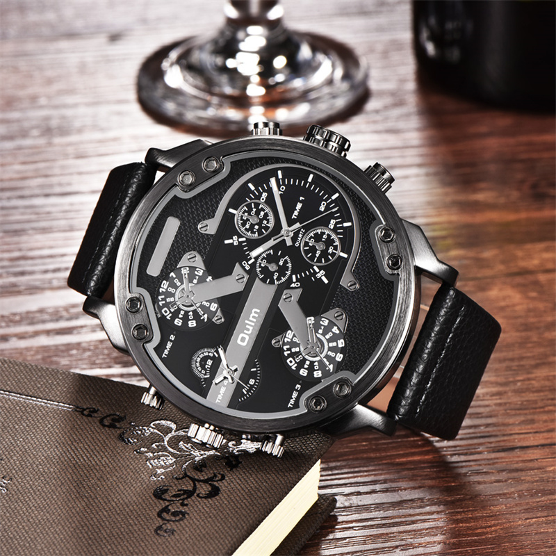 Oulm ساعات رياضية رجالية غير ر - مراجعة Luxury Watch Unique وسعره