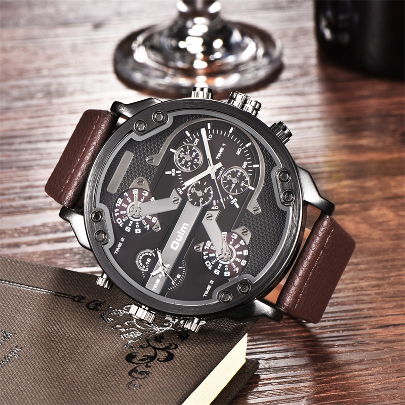 Oulm ساعات رياضية رجالية غير ر - مراجعة Luxury Watch Unique وسعره