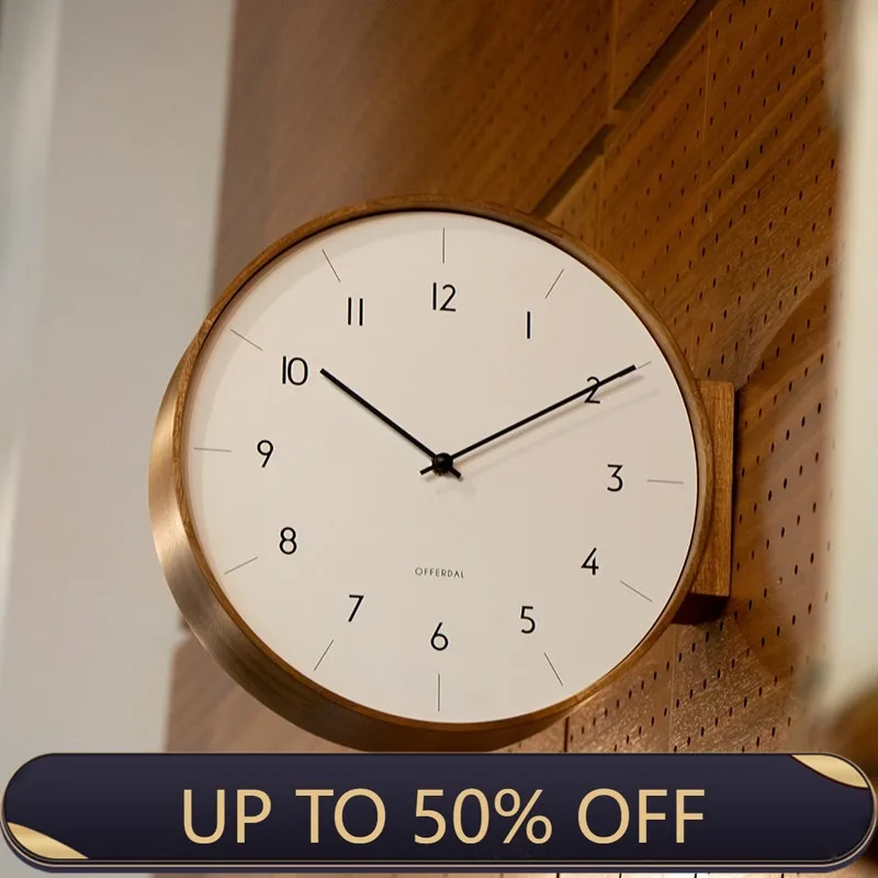 ساعة حائط حديثة ذات وجهين، ساع - مراجعة Luxury Watch Wall Clock وسعره