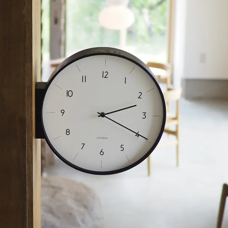 ساعة حائط حديثة ذات وجهين، ساع - مراجعة Luxury Watch Wall Clock وسعره
