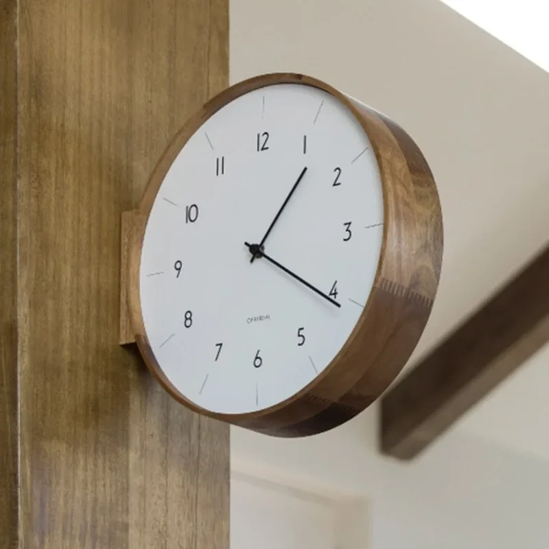 ساعة حائط حديثة ذات وجهين، ساع - مراجعة Luxury Watch Wall Clock وسعره