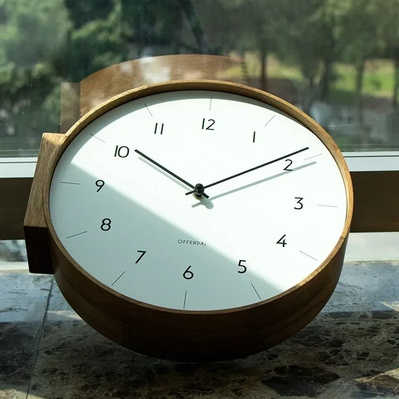 ساعة حائط حديثة ذات وجهين، ساع - مراجعة Luxury Watch Wall Clock وسعره