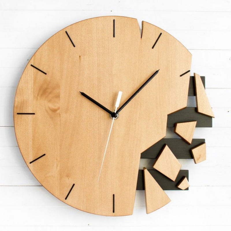 ساعات حائط خشبية دائرية صامتة، - مراجعة Luxury Watch Wall Clock وسعره
