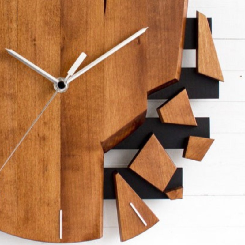 ساعات حائط خشبية دائرية صامتة، - مراجعة Luxury Watch Wall Clock وسعره