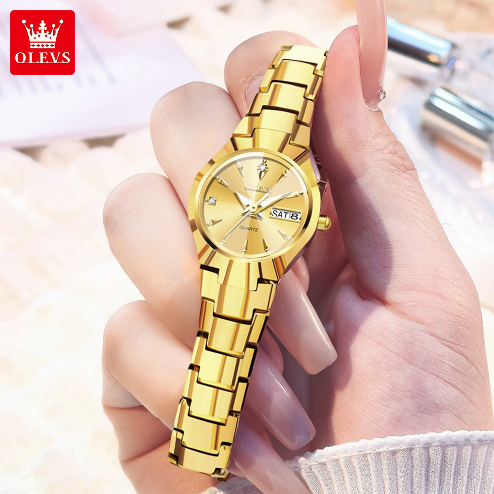 ساعة OLEVS للسيدات 8697 ساعات  - مراجعة Ladies Luxury Watch وسعره