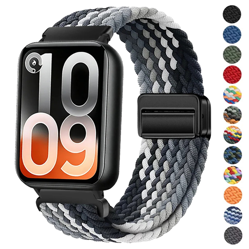 حزام نايلون مضفر مغناطيسي بديل - مراجعة Xiaomi Luxury Watch وسعره