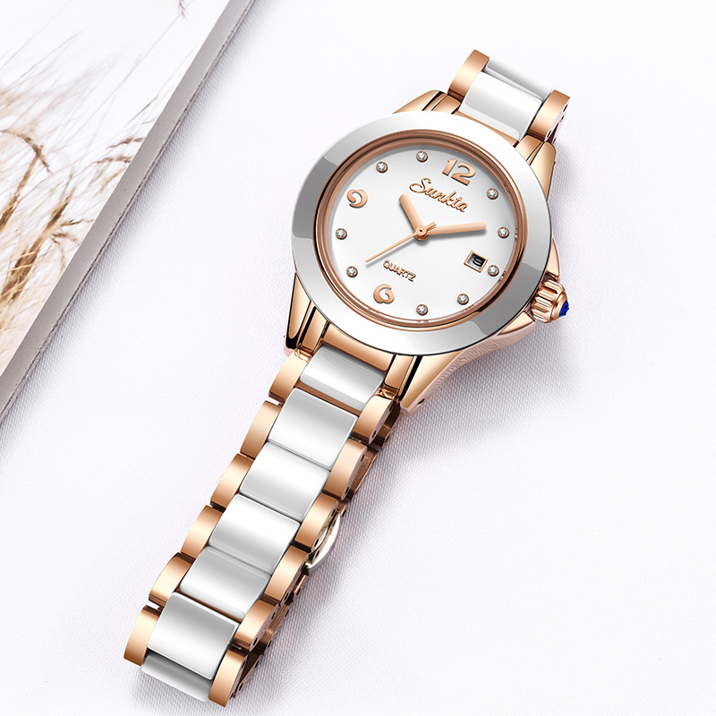ساعة Sunkta كاجوال كوارتز نسائ - مراجعة Ladies Luxury Watch وسعره