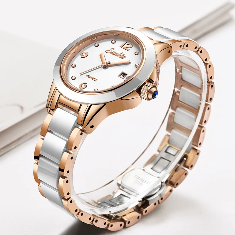 ساعة Sunkta كاجوال كوارتز نسائ - مراجعة Ladies Luxury Watch وسعره