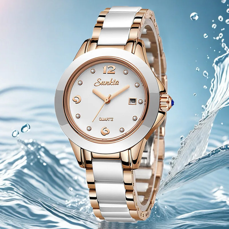 ساعة Sunkta كاجوال كوارتز نسائ - مراجعة Ladies Luxury Watch وسعره