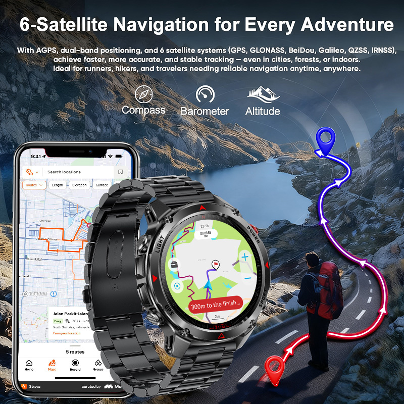 T-Rex 3 Pro العسكرية الصف AGPS - مراجعة Gmt Dual Timezone Watch وسعره