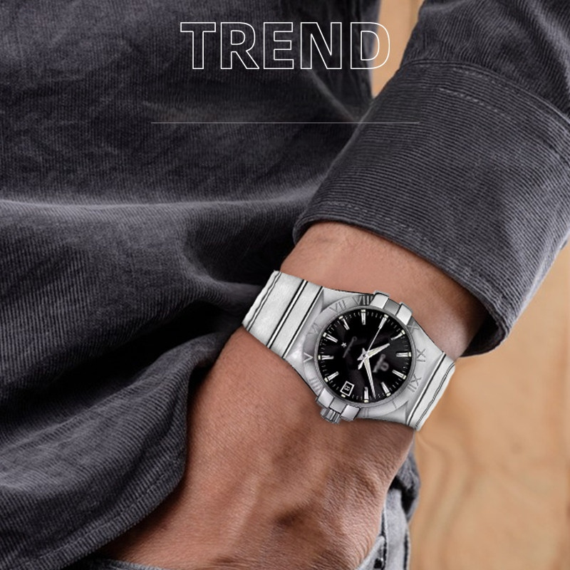 حزام من الفولاذ المقاوم للصدأ  - مراجعة Omega Watch Constellation وسعره