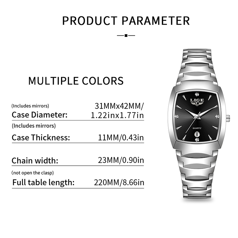 ساعة LIGE للسيدات الأعمال الفا - مراجعة Ladies Luxury Watch وسعره