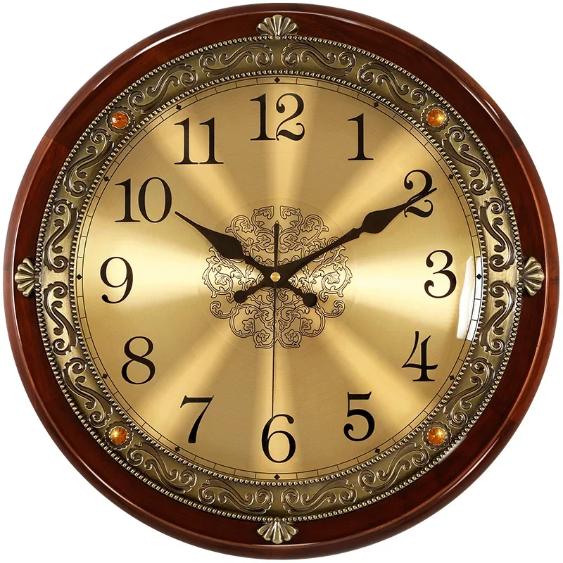 ساعة حائط خشبية فاخرة معدنية ر - مراجعة Luxury Watch Wall Clock وسعره