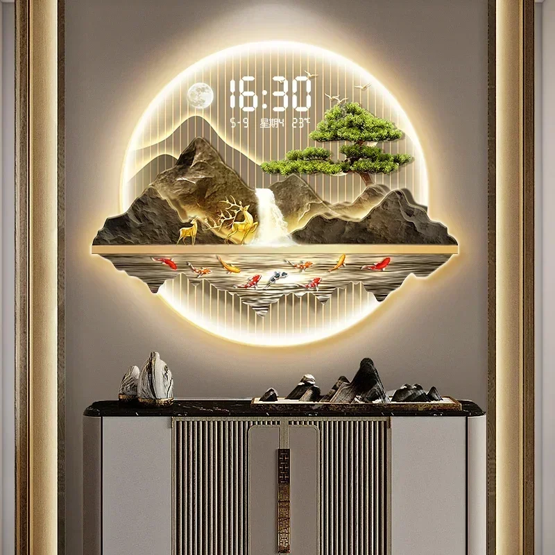 الفن جدارية ساعات الحائط Led غ - مراجعة Luxury Watch Wall Clock وسعره