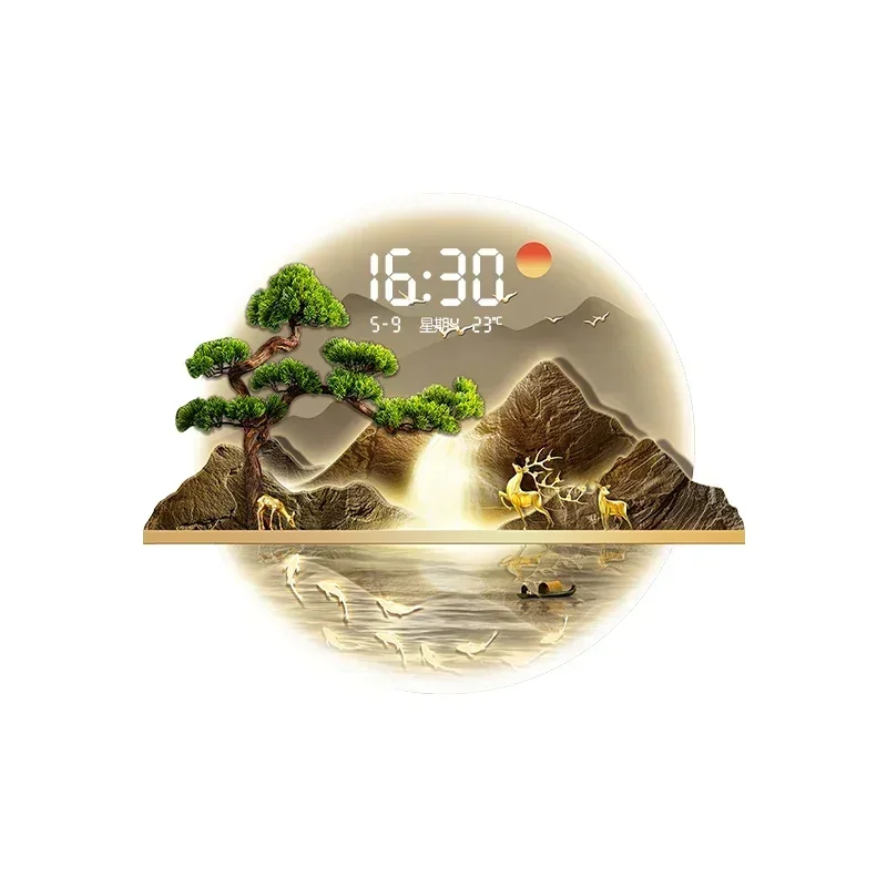 الفن جدارية ساعات الحائط Led غ - مراجعة Luxury Watch Wall Clock وسعره