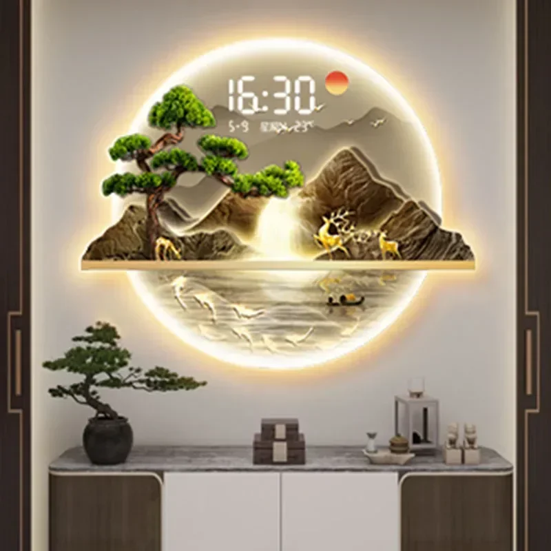 الفن جدارية ساعات الحائط Led غ - مراجعة Luxury Watch Wall Clock وسعره