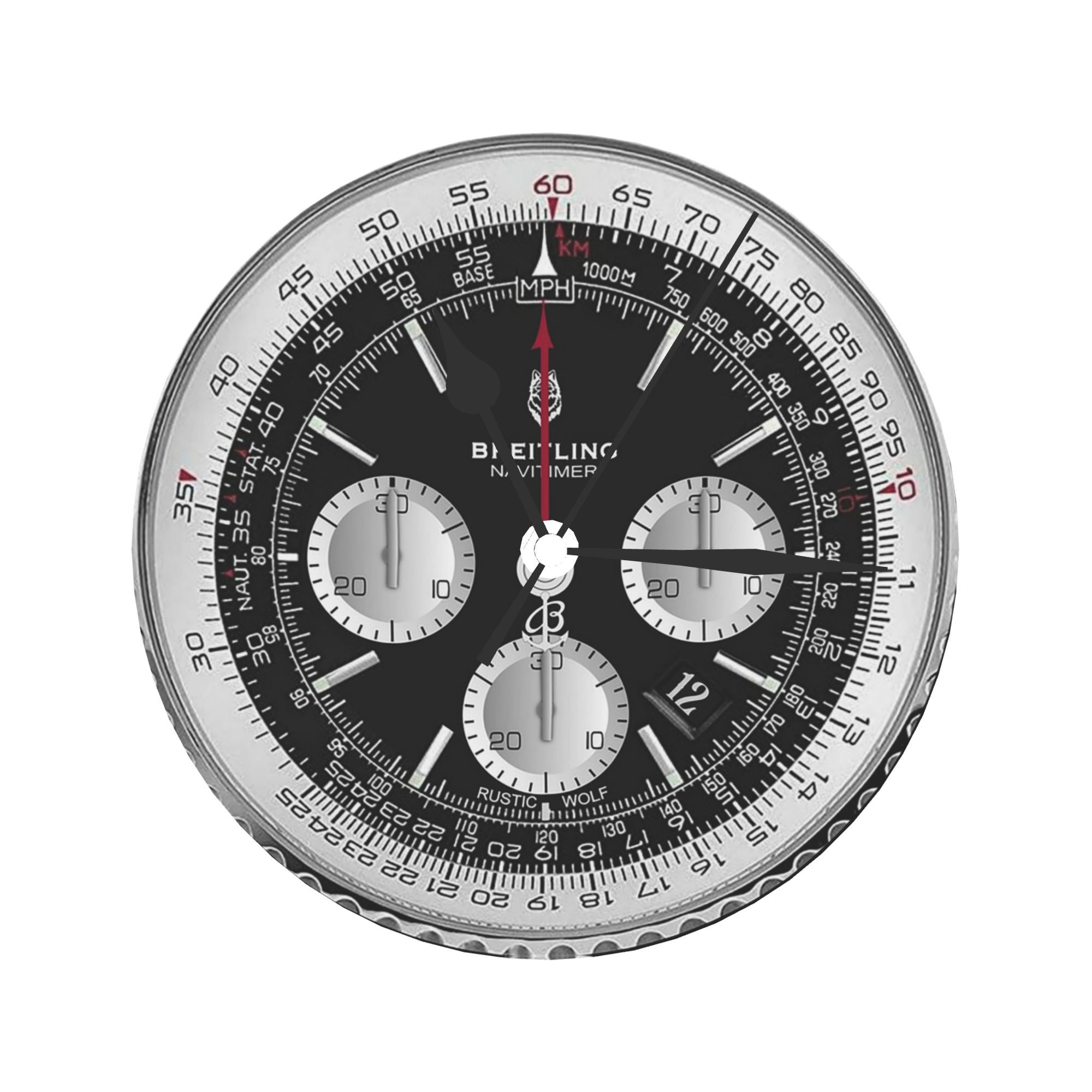 ساعة حائط سوداء فاخرة لتزيين ا - مراجعة Luxury Watch Wall Clock وسعره