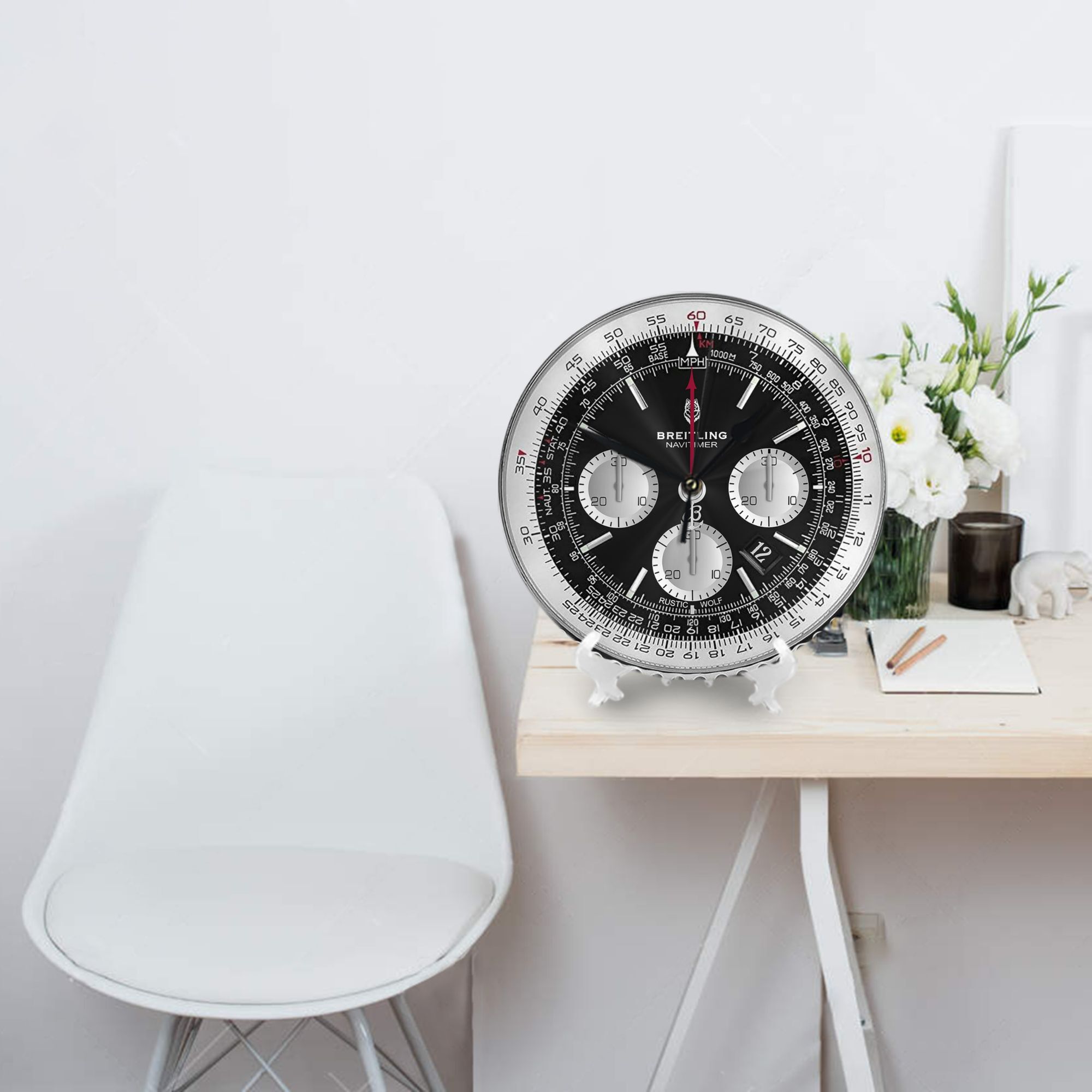 ساعة حائط سوداء فاخرة لتزيين ا - مراجعة Luxury Watch Wall Clock وسعره