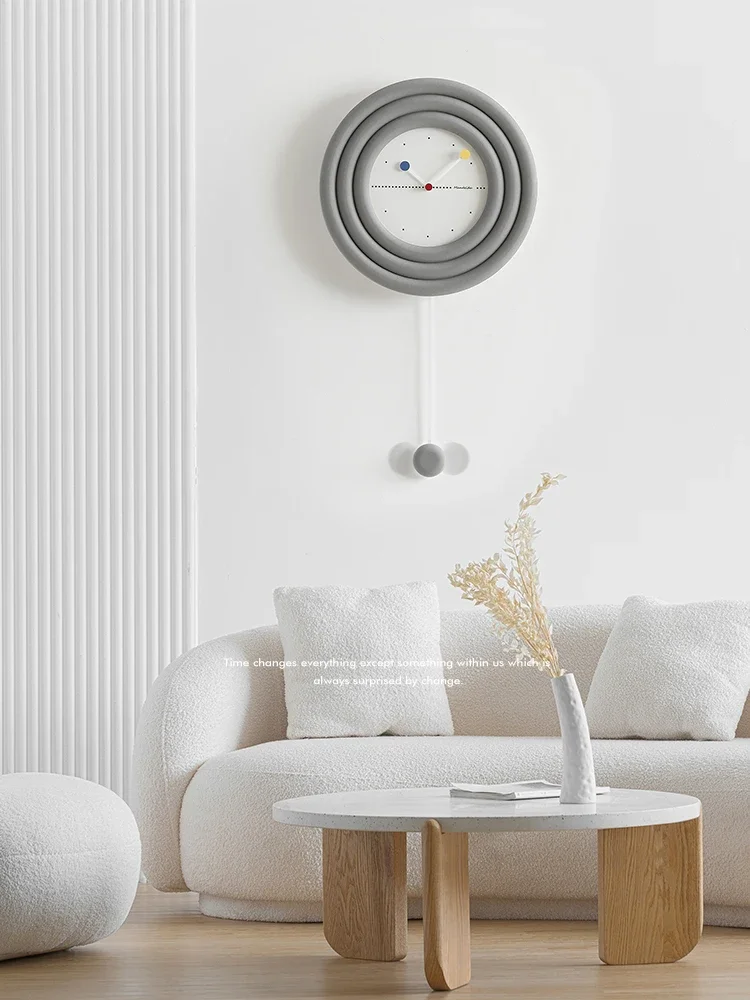 ساعة حائط نورديك بندولية بتصمي - مراجعة Luxury Watch Wall Clock وسعره