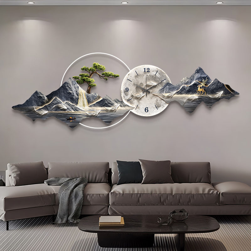 ساعات حائط لغرفة المعيشة، لوحة - مراجعة Luxury Watch Wall Clock وسعره
