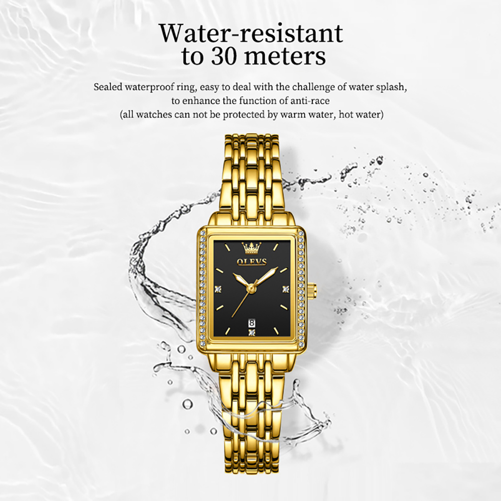 ساعة OLEVS 9995 للنساء، ساعة ف - مراجعة Ladies Luxury Watch وسعره