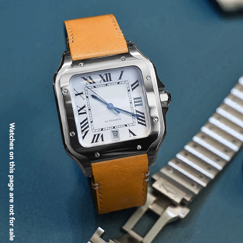 19 مللي متر 21 مللي متر حزام ا - مراجعة Cartier Watch Santos وسعره