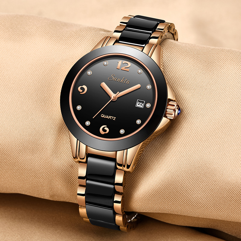 LIGE Sunkta موضة أنيقة ساعات ن - مراجعة Ladies Luxury Watch وسعره